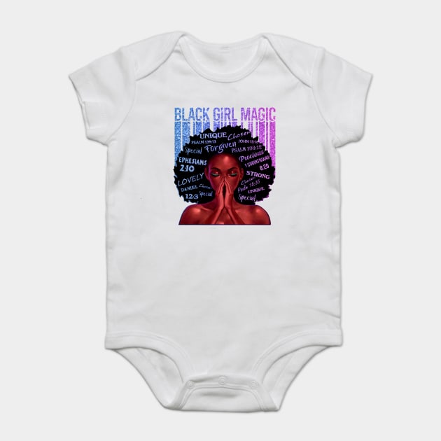 Black Girl Magic, Melanin, Black Women, Black Mom Baby Bodysuit by UrbanLifeApparel